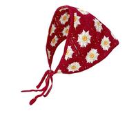 ZEPFJHE Flower Match Headscarf Pour Les Femmes Spring Wear Elegant Bandband Decorative Headwrap Pour Les Vacances De Vacances Tenue Décontractée Écharpe