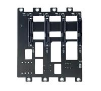 ZEPFJHE Fond de panier en métal robuste pour 4 baies SFF8643 Port 6 Gbit/s Transfert et découpes de refroidissement Fond de panier ventilé