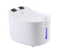 ZEPFJHE Fontaine à eau automatique intelligente pour animaux domestiques - Capacité de 2,2 l - Rechargeable par USB - Détection de mouvement silencieuse - Pour chats et chiens - Anti-déversement
