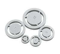 ZEPFJHE Formes de Coupe en céramique Mate texturée, Ensemble d ' Outils en ABS de 5 pièces pour la Mise en Forme du Pied de de Bol de Tasse, inférieur, projets de poterie à Domicile, Studio de en