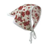 ZEPFJHE Foulard triangulaire à fleurs de style français pour femmes, bandeau de protection solaire pour femmes à la mode, respirant, Rose Island, Taille unique