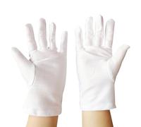 ZEPFJHE Gants blancs pour enfants pour école primaire garçons et filles Spandex élastiques blancs gants de danse pour robe, Comme décrit., Small