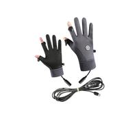 ZEPFJHE Gants de Cyclisme pour Temps Froid avec | Construction de gants en polyester, cordon d ' alimentation externe séparé sur chaque, usage cyclisme par temps