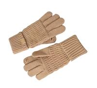 ZEPFJHE Gants épais thermiques pour l'hiver - Doublure chaude - Élégant - Pour fille et femme - Tricot épais, b, taille unique