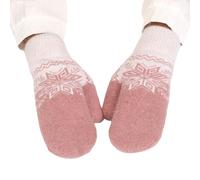 ZEPFJHE Gants thermiques chauds et épais pour temps froid, hiver, cyclisme, ski, escalade, tricotés chauds pour homme et femme