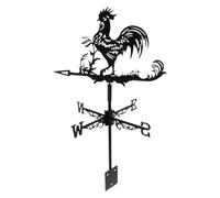 ZEPFJHE Girouette d'extérieur en forme de coq en fer pour jardin, cour, abri de jardin
