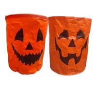 ZEPFJHE Grand sac de jardin en forme de citrouille d'Halloween de 60 l avec poignées de 45 x 38 cm