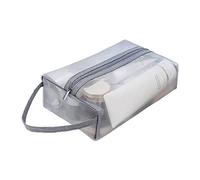 ZEPFJHE Grande trousse de toilette de voyage transparente - Trousse de maquillage transparente - 3 tailles, Large