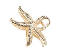 ZEPFJHE Grands Étoiles De Mer Des Concepts De Coiffure Claign Grip Pour Les Coiffures Volumineuses Confortables Toute La Journée Portent Des Barrettes En Or Et En Argent