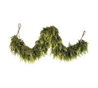 ZEPFJHE Guirlande De Cèdre Double Ton Qualité Supérieure Fil Pliable pour Intérieur Et Extérieur Cheminées Festives Fenêtre Décoration Vacances Guirlandes Noël Cèdre Artificiel