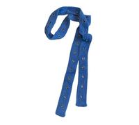 ZEPFJHE Hollows Écharpe tricotée en peluche à longues rayures pour l'hiver Mélange acrylique doux Unisexe Accessoire pour femmes et hommes, bleu, M