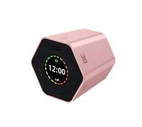 ZEPFJHE Horloge de cuisine attrayante avec verrouillage automatique - Notification vocale - Transducteur supérieur rechargeable par USB - Base antidérapante - Horloge de cuisine transportable