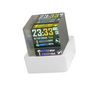 ZEPFJHE Horloge numérique WiFi avec animation cadeau, lecteur d'album, cadeau de pendaison de crémaillère, stations météo numériques