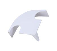 ZEPFJHE Impression de grotte d'abri pour poissons pour aquariums - Belle apparence - Cachettes artificielles - Tunnel blanc pour aquariums