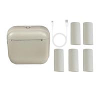 ZEPFJHE Imprimante d'autocollant portable miniature pour imprimante d'étiquettes thermiques, monochromes sans encre pour Stu