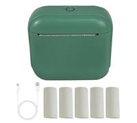 ZEPFJHE Imprimante d'autocollant portable miniature pour imprimante d'étiquettes thermiques, monochromes sans encre pour Stu