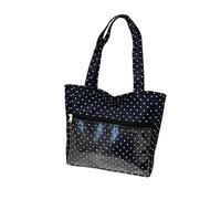 ZEPFJHE Itabag Sac fourre-tout avec fenêtre transparente pour épingles, sac à main, sac à main, costumade stachel, sacs à main à pois doux, cadeau Itabag, Noir , One Size