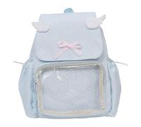 ZEPFJHE Itabag Sacs à dos avec épingles d'insertion, sac de collection pour dessin animé, cosplay, sac à main transparent Itabag, bleu