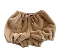 ZEPFJHE Japonais Dessin Animé Ours Peluche Tube Top Soutien-gorge Citrouille Shorts Culotte Anime Femme Brassiere Lingerie Slip Fourrure Sous-vêtements Hiver Thermique Fourrure Culotte, Pantalon