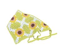 ZEPFJHE Joli bandeau tricoté vintage pour femme - Écharpe triangulaire - Bandeau élastique - Accessoire de voyage pour prendre des photos