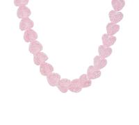 ZEPFJHE Joli collier avec pendentif en résine en forme de cœur aux couleurs vives léger et confortable Chaîne réglable Accessoire pour un usage quotidien Collier léger à breloques bonbons, taille