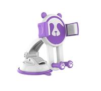 ZEPFJHE Joli support de téléphone de voiture en forme de panda avec base sous vide solide et bras réglable à 360 degrés, facile à utiliser pour une visualisation facile du support de téléphone