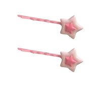 ZEPFJHE Jolie barrette à cheveux antidérapante pour filles - Couleur bonbon - Forme d'étoile - Épingle à cheveux
