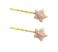 ZEPFJHE Jolie barrette à cheveux antidérapante pour filles - Couleur bonbon - Forme d'étoile - Épingle à cheveux