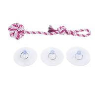 ZEPFJHE Jouet à mâcher en corde pour chien avec base à ventouse puissante pour intérieur et extérieur, divertissement, jeu de nettoyage des dents, ventouse pour chien à mâcher