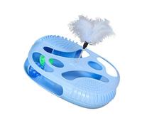 ZEPFJHE Jouet de jeu permanent en polystyrène pour chat mettant en évidence la piste participative et les plumes pour plus de facilité et de plaisir permanent développé pour Housecats Puzzle Puss Toy