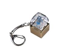 ZEPFJHE Keyboards Porte-clés testeur de claviers mécaniques avec éclairage LED multicolore pour soulager le stress Base en alliage