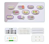 ZEPFJHE Kit de pinces à cheveux en crochet pour bébé fille - Barrettes à cheveux faites à la main - Cadeau