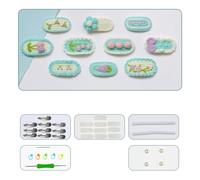 ZEPFJHE Kit de pinces à cheveux en crochet pour bébé fille - Barrettes à cheveux faites à la main - Cadeau