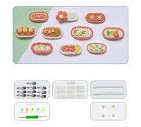 ZEPFJHE Kit de pinces à cheveux en crochet pour bébé fille - Barrettes à cheveux faites à la main - Cadeau