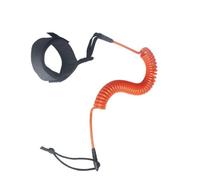 ZEPFJHE Laisse enroulée avec sangle de cheville, 90-300 cm | Sangle de cheville avec cordon de surf en TPU enroulé, 90-300 cm, extensible pour sports nautiques et sorties en planche