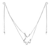 ZEPFJHE Léger Punk Fluide Visage Décoration Mécanique Élégant Cosplay Accessoire pour Festival de Musique et Rassemblements Alliage Mode