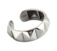 ZEPFJHE Les Diamants Élégants Coupent Des Anneaux En Alliage De Zines Pour Les Femmes À La Mode Rétros