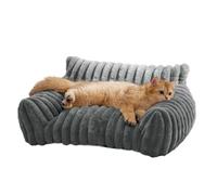 ZEPFJHE Lit pour animal de compagnie avec coussin luxueux et doux - Beau lit câlin pour chien - Canapé luxueux pour chats