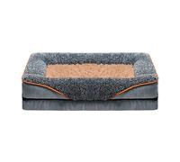 ZEPFJHE Lit pour animal domestique avec coussin amovible et poignée douce - Panier pour chien - Coussin amovible