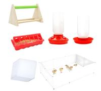 ZEPFJHE Lot de 1 kit de couvée comprenant un abreuvoir pour poussin, couveuse, volaille, lampe sûre