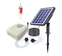 ZEPFJHE Lot de 1 ventilateur solaire transportable O2 avec panneau modifiable, installation facile pour une utilisation en extérieur et marin, ventilateur de ventilation solaire