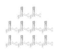 ZEPFJHE Lot de 10 étagères pliables en acrylique, idéales pour économiser de l'espace dans les salons ou les expositions d'art