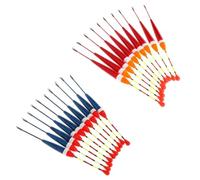 ZEPFJHE Lot de 10 flotteurs de pêche à la carpe pour pêche à la carpe - Bâton flotteur pour pêche à la pêche verticale 9# 0,8 g