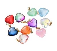 ZEPFJHE Lot de 10 pendentifs multifonctionnels en acrylique en forme de cœur pour créer un joli pendentif en acrylique, One Size, Comme décrit