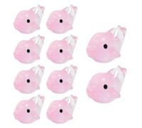 ZEPFJHE Lot de 10 poissons luminescents décoratifs artificiels pour aquariums de maison, bureau, décoration unique d'aquariums