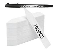 ZEPFJHE Lot de 101 étiquettes et marqueurs résistants aux intempéries pour identifier les fleurs, les légumes dans des pots ou des parterres de jardin