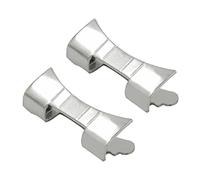 ZEPFJHE Lot de 2 adaptateurs de bracelet de montre intelligente pour remplacement de bracelet, 19mm, Acier inoxydable