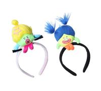 ZEPFJHE Lot de 2 bandeaux uniques de dessin animé mignon avec boucle à cheveux tendance pour femmes, accessoires de cheveux pour rendez-vous quotidiens, bandeaux drôles