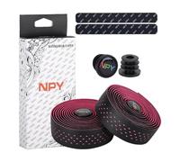 ZEPFJHE Lot de 2 bandes antidérapantes pour guidon de vélo - Anti-vibrations - Absorbe la transpiration - Facile à installer - Accessoire de vélo de route