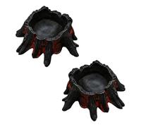 ZEPFJHE Lot de 2 caches multifonctionnelles pour animaux de compagnie simulant des volcans pour reptiles et habitats favorisant l'adaptation et le bien-être
